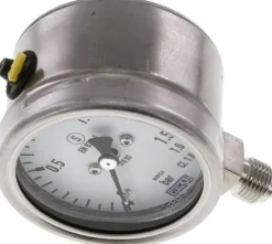 Sicherheits-Manometer senkrecht, 63mm, 0 - 1,6 bar