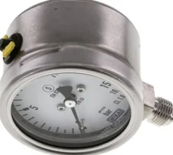 Sicherheits-Manometer senkrecht, 63mm, 0 - 16 bar