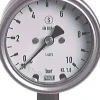 Sicherheits-Manometer senkrecht, 63mm, 0 - 25 bar