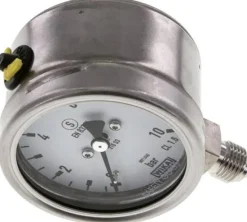 Sicherheits-Manometer senkrecht, 63mm, 0 - 10 bar