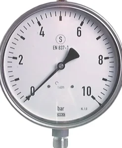 Sicherheits-Manometer senkrecht, 160mm, 0 - 160 bar