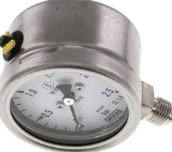 Sicherheits-Manometer senkrecht, 63mm, 0 - 2,5 bar