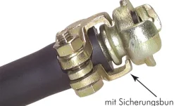 Sicherheits-Schlauchklemme Temperguss verz., 22 - 29mm