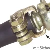Sicherheits-Schlauchklemme Temperguss verz., 35 - 42mm