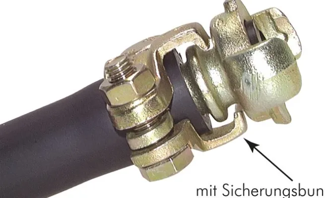 Sicherheits-Schlauchklemme Temperguss verz., 35 - 42mm