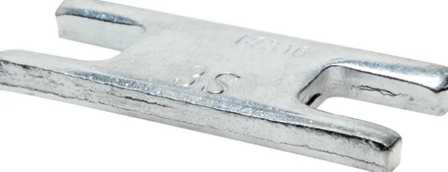 Sicherungsblech für Aufbauschraube (je Klemmbackenpaar wird 1 Stück benötigt), Stahl verz, BG 6