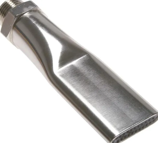 Softy Flachdüse, 21, M 12 x 1,25, Messing vernickelt
