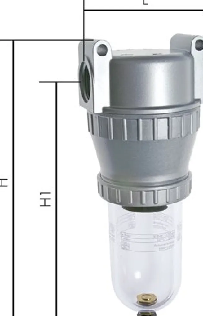 STANDARD-Filter, G 1", Standard 3, Metallbehälter