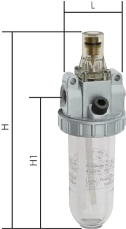 STANDARD-Öler, G 3/8", Standard 3, Metallbehälter ohne Sichtrohr, Metallbehälter