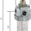STANDARD-Öler, G 1/2", Standard 2, Metallbehälter ohne Sichtrohr, Metallbehälter