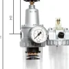 STANDARD-Wartungseinheit, 2-tlg., G 1/2", 0,5 - 10 bar, BG 2
