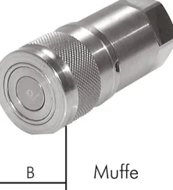 Staubschutz für Muffe Flat-Face Kupplung, Baugröße 2