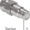 Staubschutz für Stecker Flat-Face Kupplung, Baugröße 2