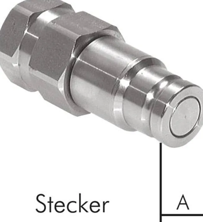 Staubschutz für Stecker Flat-Face Kupplung, Baugröße 2