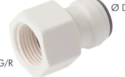 Steckanschluss m. Innengew. G 1/2"-10mm, IQS-LE (EPDM-Dichtung)