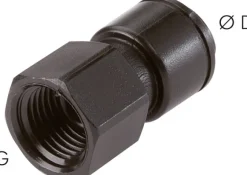 Steckanschluss m. Innengew. G 1/4"-6mm, IQS-FDA