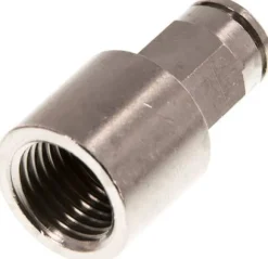 Steckanschluss m. Innengew. G 1/4"-6mm, IQS-MSV (Hochtemperatur), Dichtung FKM