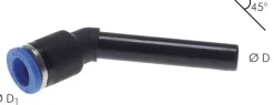 45°-Steckanschluss, 6mm Stecknippel, IQS-Standard
