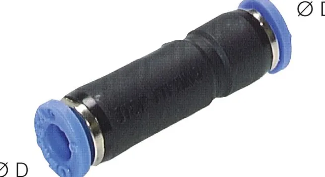 Steckanschluss, selbstabsperrend 6mm, IQS-Standard