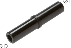 Stecknippel 4mm-4mm, IQS-Standard