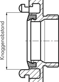 Storz-Blindkupplung 25-D (31mm), Aluminium (geschmiedet)
