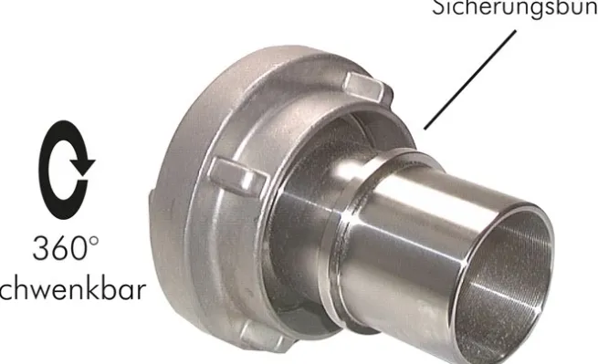 Storz-Kupplung 52-C, 50 (2")mm Schlauch, Aluminium (geschmiedet) Typ STKSS 66/50 A
