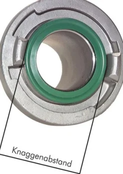 Storz-Kupplung G 4"(AG), 110-A, Aluminium (geschmiedet) Typ STKG 133/40 A