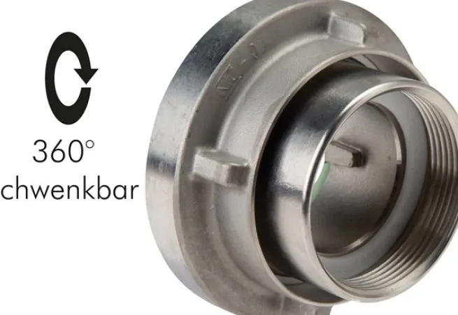 Storz-Kupplung G 1-1/2"(IG), 52-C, Aluminium (geschmiedet) Typ STKGI 66/112 A-DR