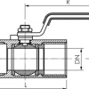 1-teiliger Edelstahl-Kugelhahn, G 3/8", 0 bis 63bar