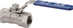 1-teiliger Edelstahl-Kugelhahn, G 1/4", 0 bis 63bar