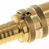 Temperier-Schnellkupplung (gerade) 13mm Zapfen, 13 (1/2")mm Schlauch, für Stecker beidseitig absperrend mit Entriegelungssicherung