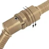 Temperier-Schnellkupplung 9mm Zapfen,G 1/4"(AG), Messing, für Stecker beidseitig absperrend mit Entriegelungssicherung