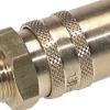 Temperier-Schnellkupplung 13mm Zapfen,G 1/2"(AG), für Stecker beidseitig absperrend mit Entriegelungssicherung
