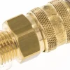 Temperier-Schnellkupplung 9mm Zapfen,G 1/4"(AG), Messing, für Stecker beidseitig absperrend