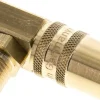90°-Temperier-Schnellkupplung 9mm Zapfen,G 1/4"(AG), Messing, für Stecker beidseitig absperrend