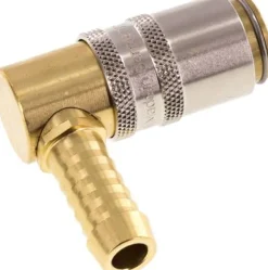 Temperier-Schnellkupplung (Winkel 90°) 9mm Zapfen, 9 (3/8