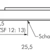 T-Nut(3,5mm) Zylinderschalter, 2-Leiter-Reed-Sensor, rote LED