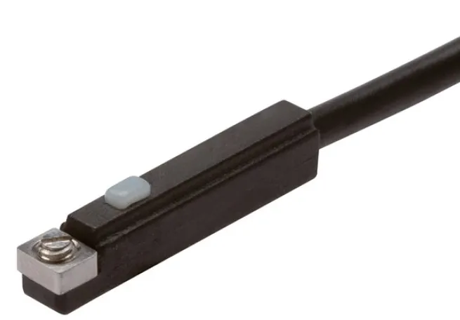T-Nut(3,5mm) Zylinderschalter, 2-Leiter-Reed-Sensor, rote LED