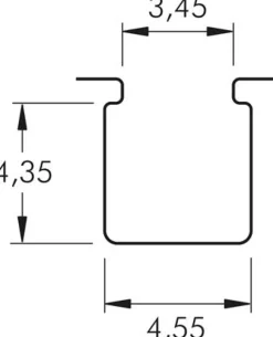 T-Nut(3,5mm) Zylinderschalter, 2-Leiter-Reed-Sensor, rote LED