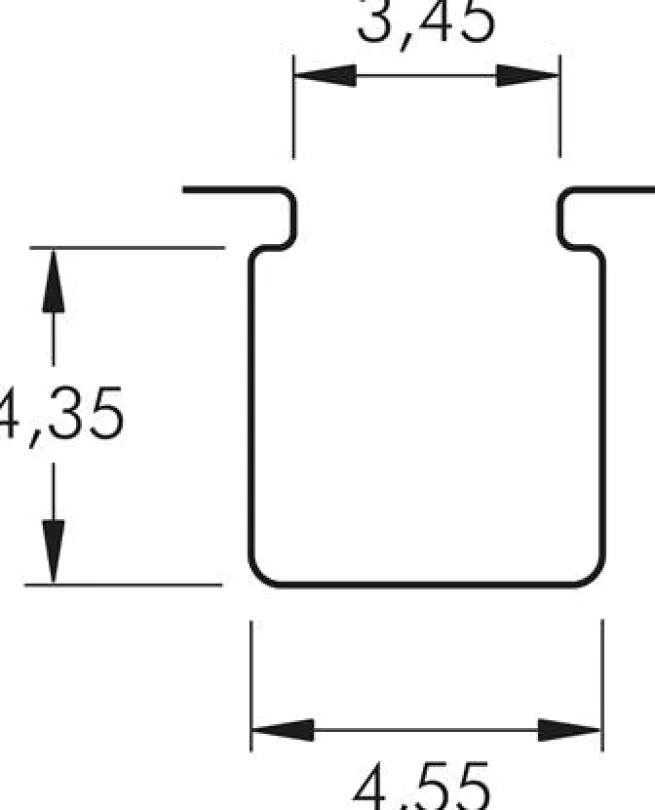 T-Nut(3,5mm) Zylinderschalter, 2-Leiter-Reed-Sensor, rote LED