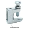 Trägerklemme aus Temperguss verzinkt, M 8 (1 - 23 mm)