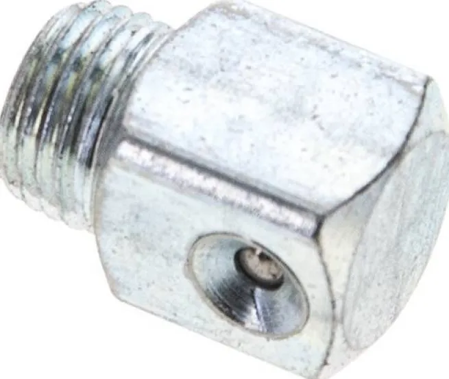 90° Trichterschmiernippel, M 10x1 (konisch), Stahl verzinkt