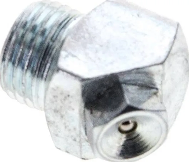45° Trichterschmiernippel, M 10x1 (konisch), Stahl verzinkt