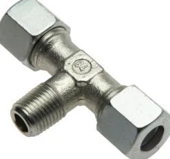 T-Schneidringverschraubung R 3/8"-12 L (M18x1,5), Stahl verzinkt