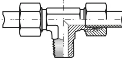 T-Schneidringverschraubung R 3/8