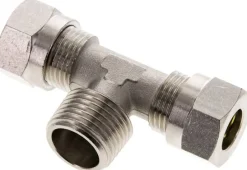 T-Schneidringverschraubung R 1/2"-12 L (M18x1,5), Messing vernickelt