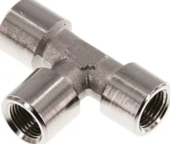 T-Stück G 1/8" (IG), Messing vernickelt
