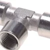 T-Stück G 1/2" (IG), Messing vernickelt