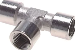 T-Stück G 1/2" (IG), Messing vernickelt