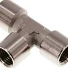 T-Stück G 1/4" (IG), Messing vernickelt